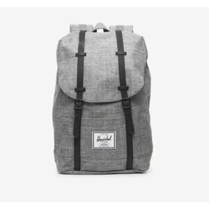New Herschel Supply Co. Retreat Backpack - Gray & Black - Raven Crosshatch